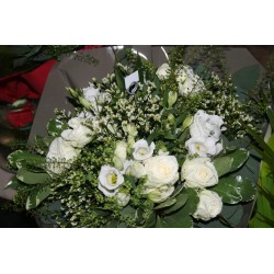 Bouquet rond blanc