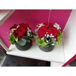 Montage rose rouge