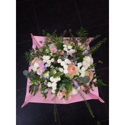bouquet rond pastel