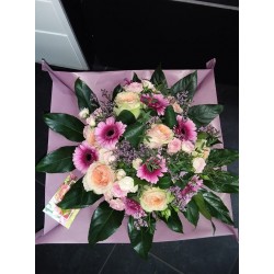 Bouquet rond pastel