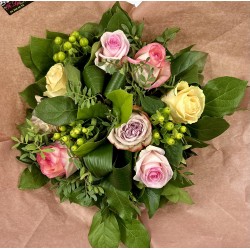 bouquet rond colore