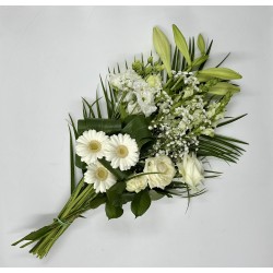 Bouquet plat blanc