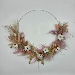 Cerceau de fleurs séchées